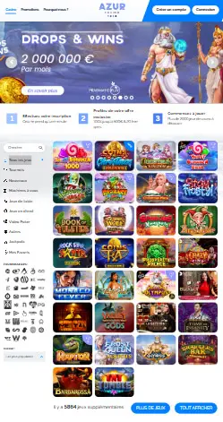 l'application et interface NYX BETS CASINO