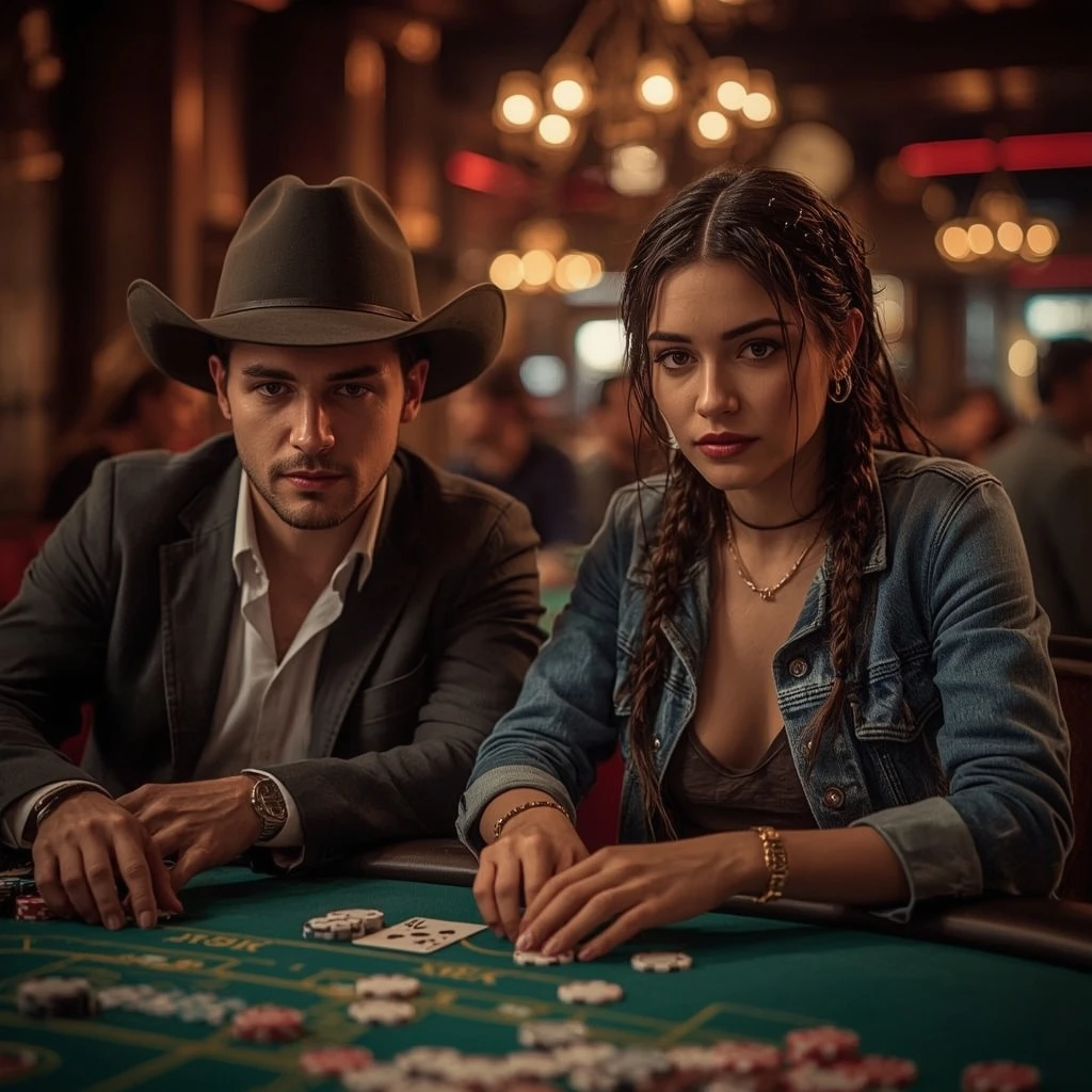 photo de deux joueurs de poker Nyx Bets Casino
